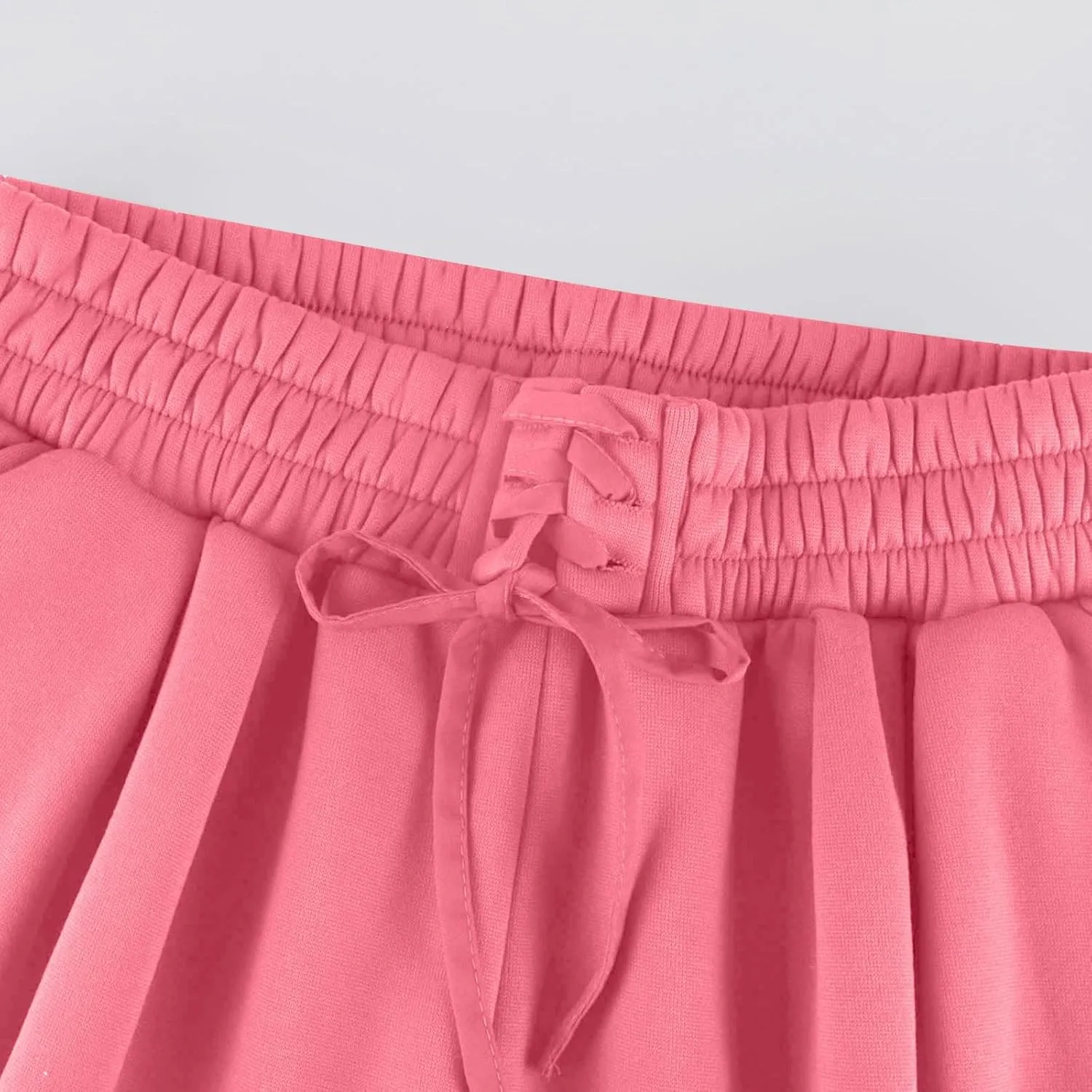 Oversized Wide Leg Sweatpants Women Baggy Drawstring High Waisted Sweatpants Active Workout Pants with Pockets