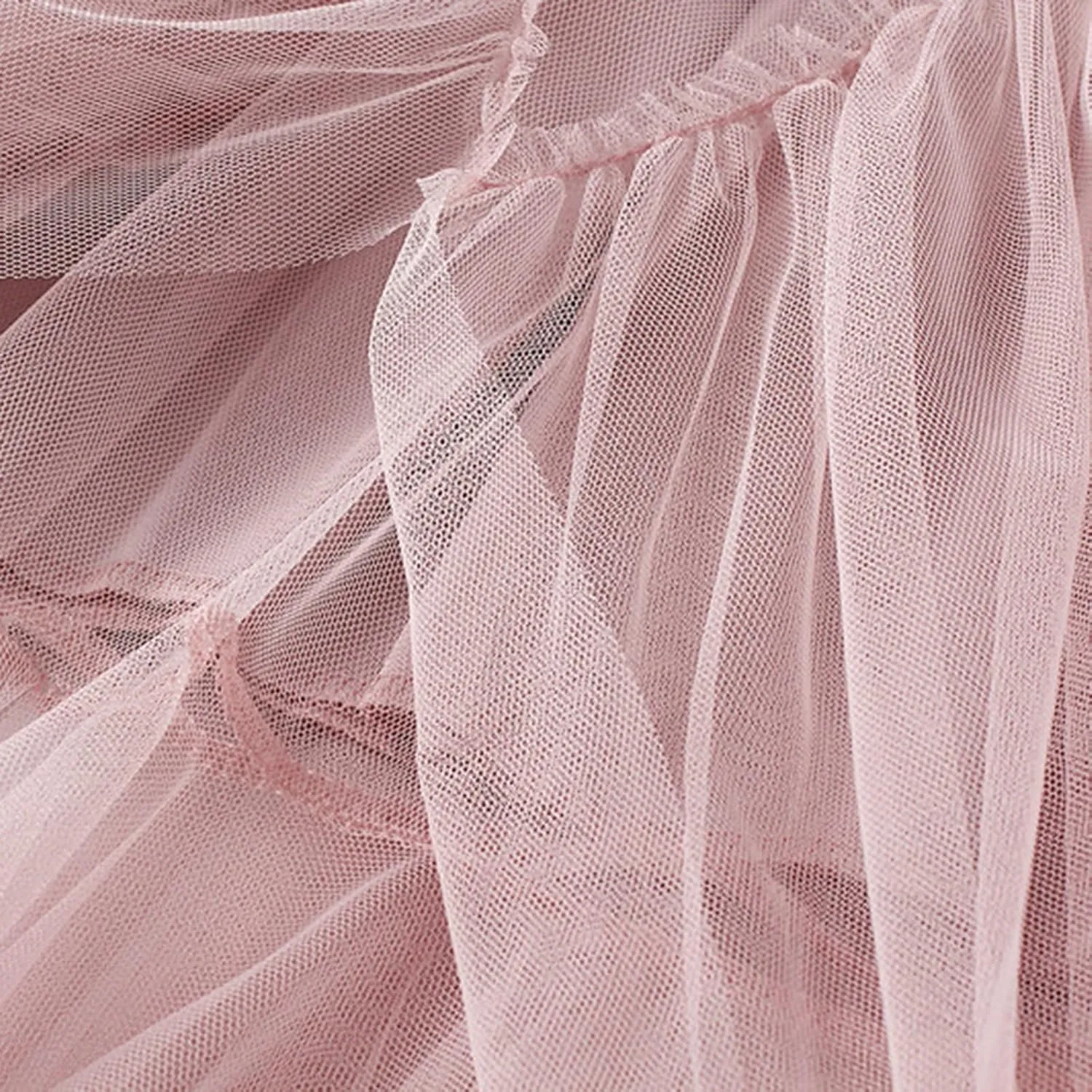 Pleated Skirts for Women Tulle Skirt Formal High Low Asymmetrical A-Line Fairy Elastic Waist Layered Long Midi Skirts