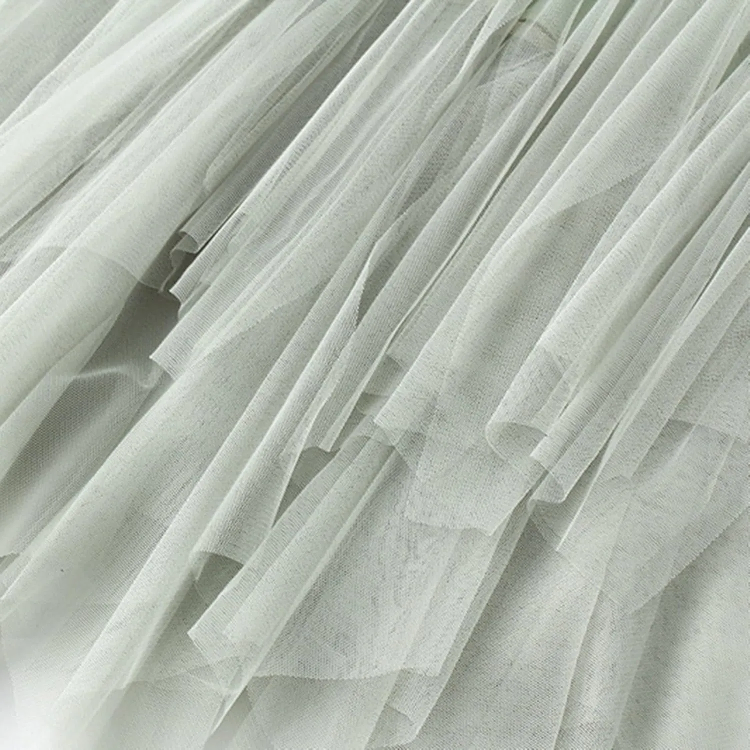 Pleated Skirts for Women Tulle Skirt Formal High Low Asymmetrical A-Line Fairy Elastic Waist Layered Long Midi Skirts