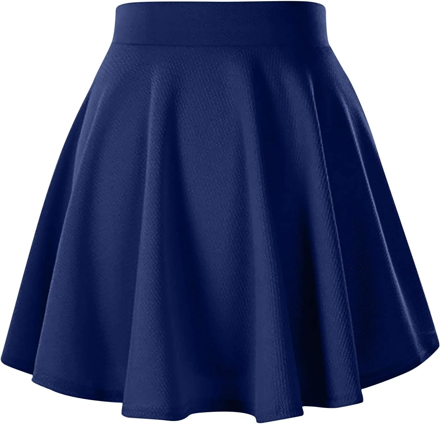 Plus Size Skirts for Women Flowy Pleated Skirts Casual Skater Skirt A-Line Mini Skirts High Wiasted Basic Skirts