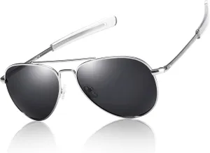 Polarized Aviator Sunglasses for Men Women Driving Sun glasses Metal Frame UV400 Protection