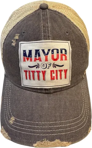 Popfizzy Funny Trucker Hats for Women and Men, Adult Humor Caps, Unisex Gifts for Friends, Distressed Vintage Baseball Cap