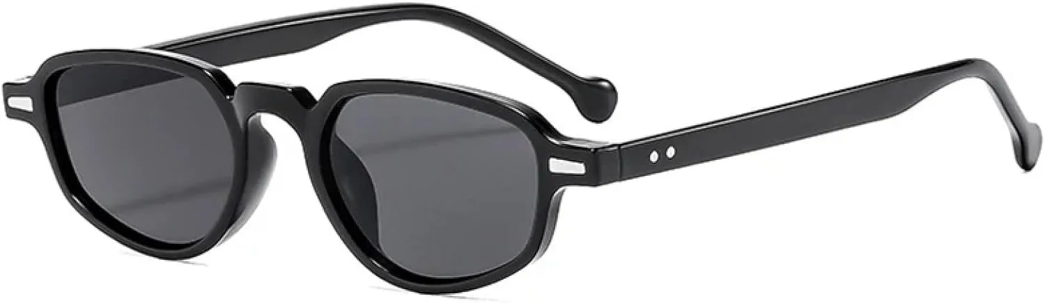 Popular Fashion Small Cat Eye Women Sunglasses Retro Clear Ocean Lens Uv400 Men Rivets