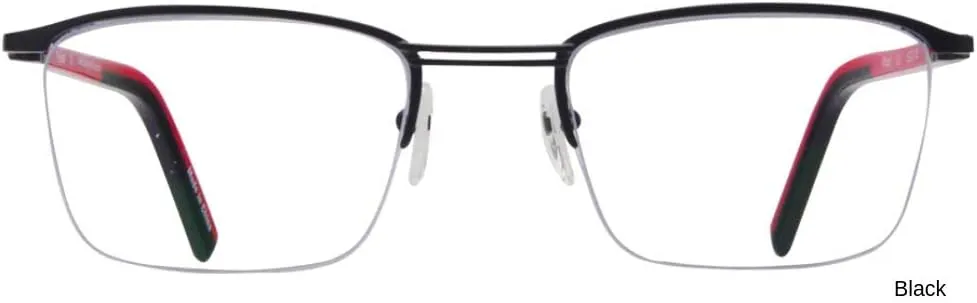ProEyes Attitude 3, Progressive Multifocal Blue Light Blocking Readers w/Spring Hinge, Anti-Reflective Resin Lens, 0 Power on Top Lens (Rectangular Black, up 0.00,down 1.00)