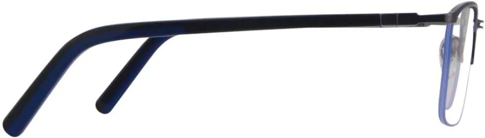 ProEyes Attitude 3, Progressive Multifocal Blue Light Blocking Readers w/Spring Hinge, Anti-Reflective Resin Lens, 0 Power on Top Lens (Rectangular Gun, up 0.00,down 1.00)