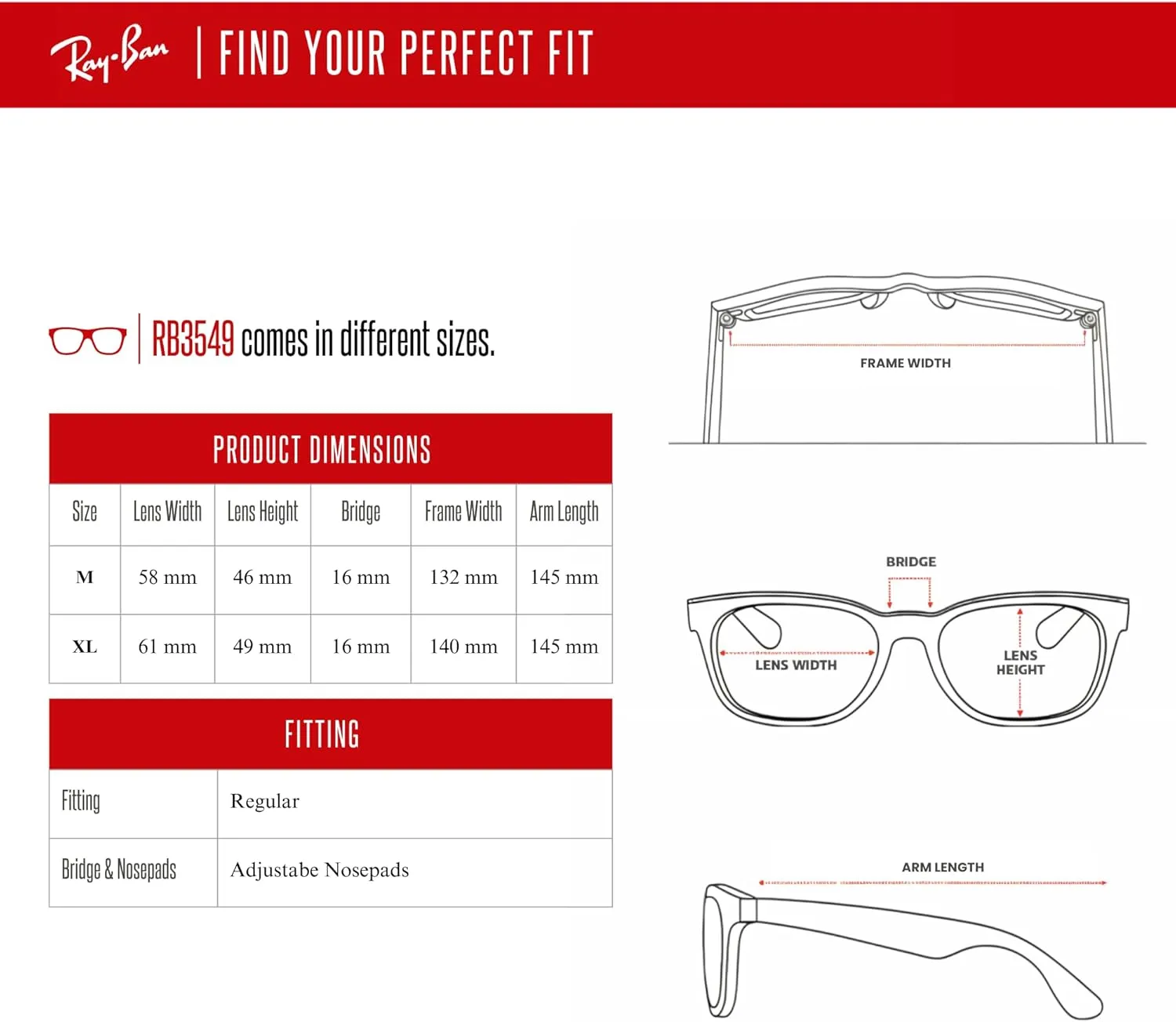 Ray-Ban RB3549 Aviator Sunglasses for Men for Women   BUNDLE With Deisgner iWear Compliemntary Eyewear Kit