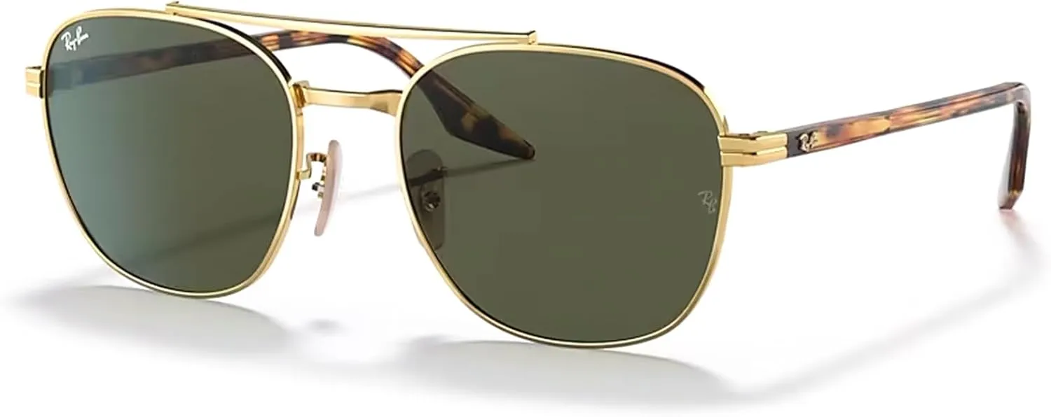 Ray-Ban RB3688 Square Sunglasses for Men for Women   BUNDLE With Designer iWear Complimentary Eyewear Kit