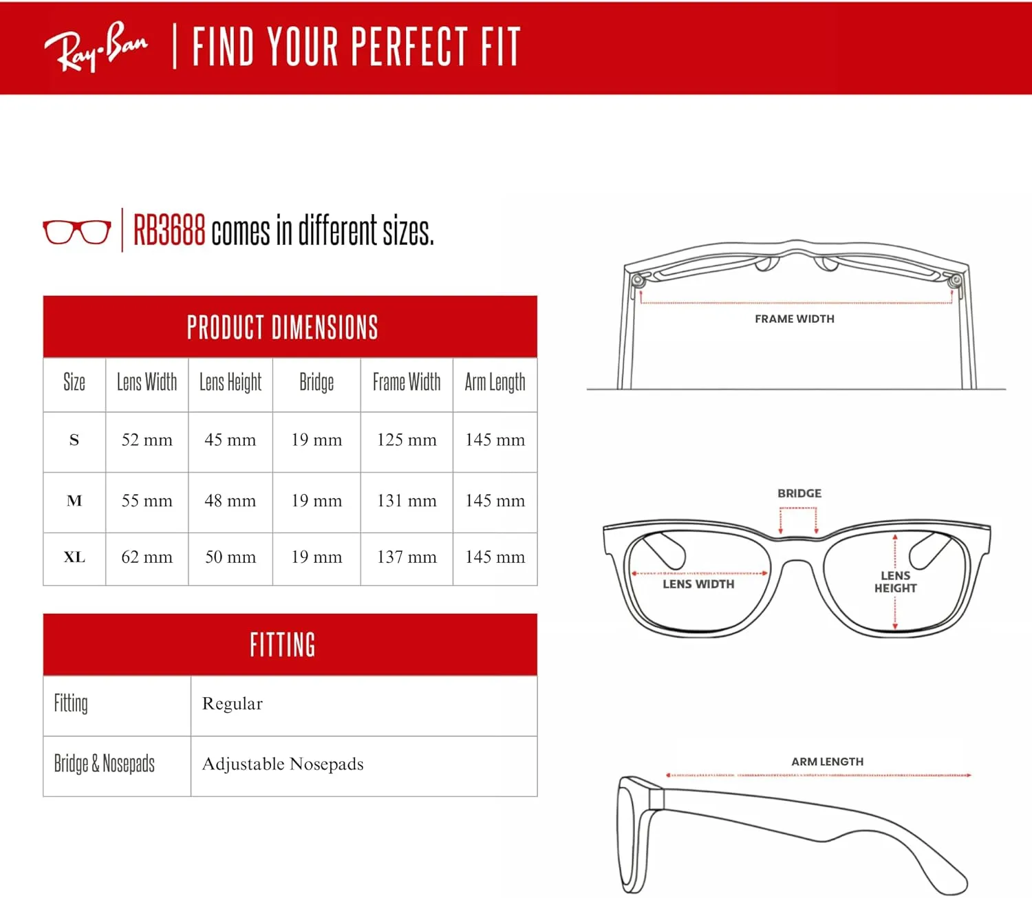 Ray-Ban RB3688 Square Sunglasses for Men for Women   BUNDLE With Designer iWear Complimentary Eyewear Kit