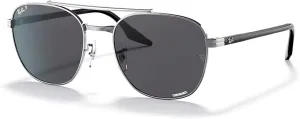 Ray-Ban RB3688 Square Sunglasses for Men for Women   BUNDLE With Designer iWear Complimentary Eyewear Kit