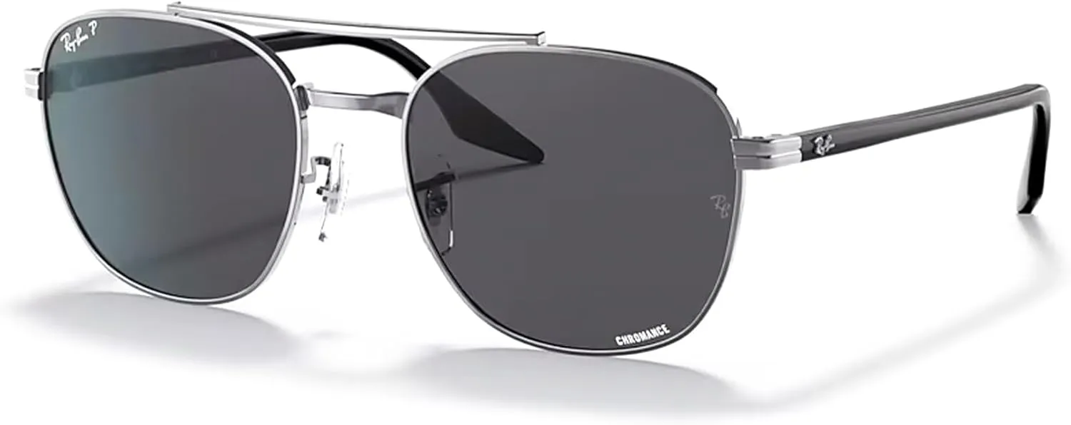 Ray-Ban RB3688 Square Sunglasses for Men for Women   BUNDLE With Designer iWear Complimentary Eyewear Kit