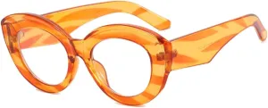 Retro Fashion Cat Eye Female Glasses for Women Men Frame Clear Lens