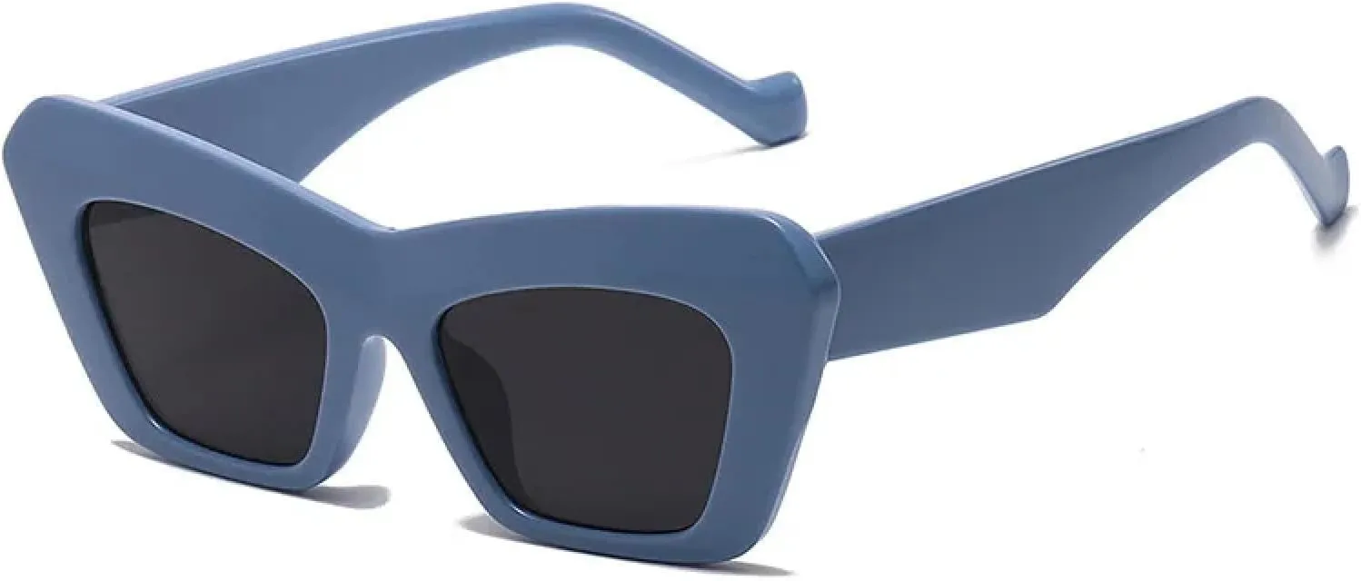 Retro Jelly Frame Women Cat Eye Sunglasses Trending Oversize Uv400