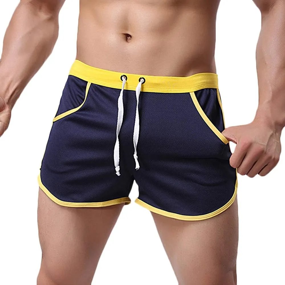 Rexcyril Men's Running Workout Bodybuilding Gym Shorts Athletic Sports Casual Short Pants