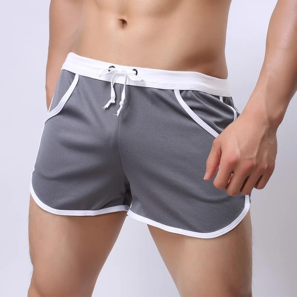 Rexcyril Men's Running Workout Bodybuilding Gym Shorts Athletic Sports Casual Short Pants