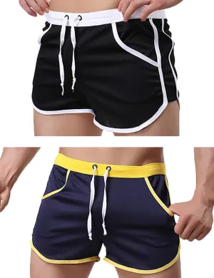 Rexcyril Men's Running Workout Bodybuilding Gym Shorts Athletic Sports Casual Short Pants