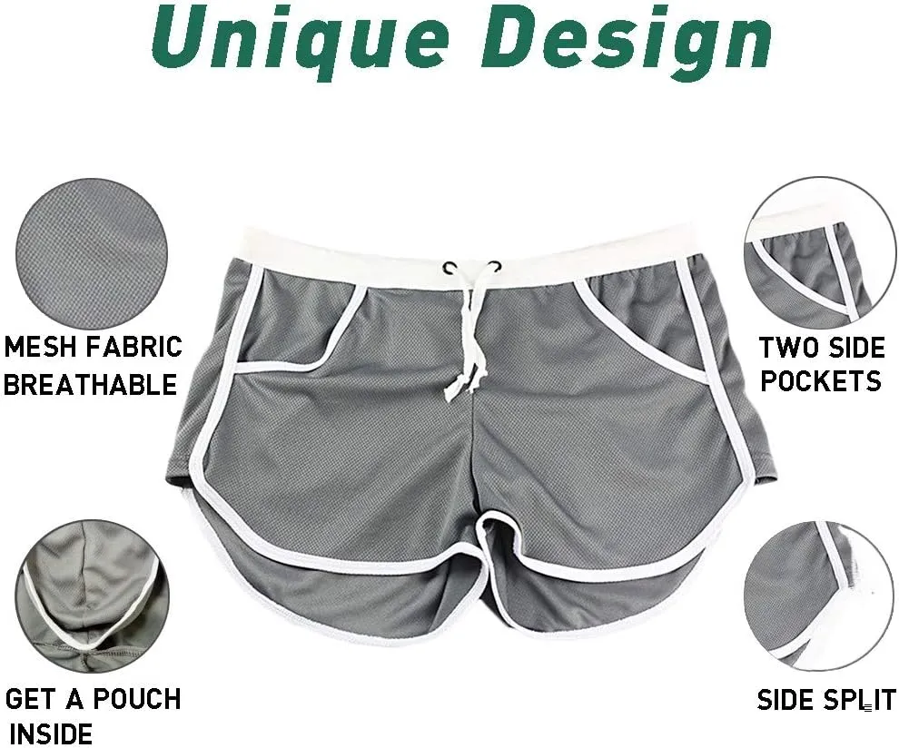 Rexcyril Men's Running Workout Bodybuilding Gym Shorts Athletic Sports Casual Short Pants