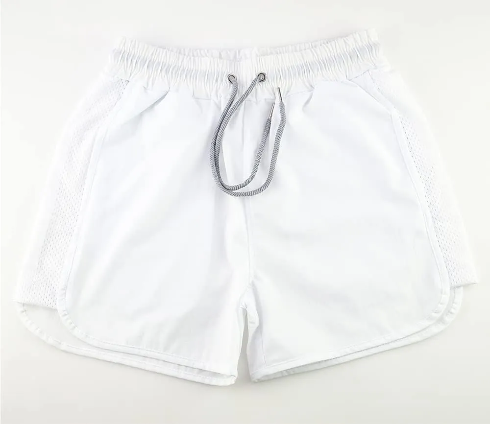 Rexcyril Men's Running Workout Shorts Quick Dry Gym Bodybuilding Athletic Shorts with Pockets