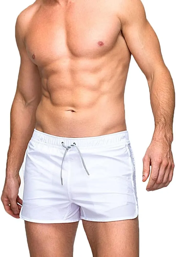 Rexcyril Men's Running Workout Shorts Quick Dry Gym Bodybuilding Athletic Shorts with Pockets