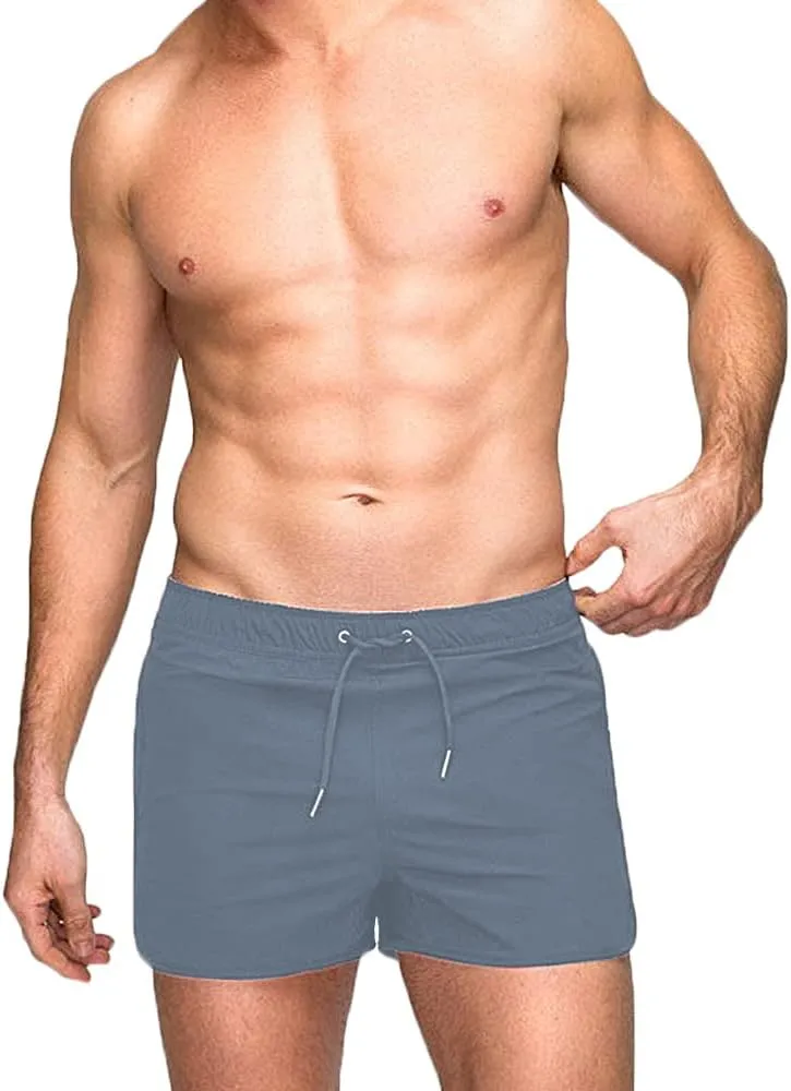 Rexcyril Men's Running Workout Shorts Quick Dry Gym Bodybuilding Athletic Shorts with Pockets