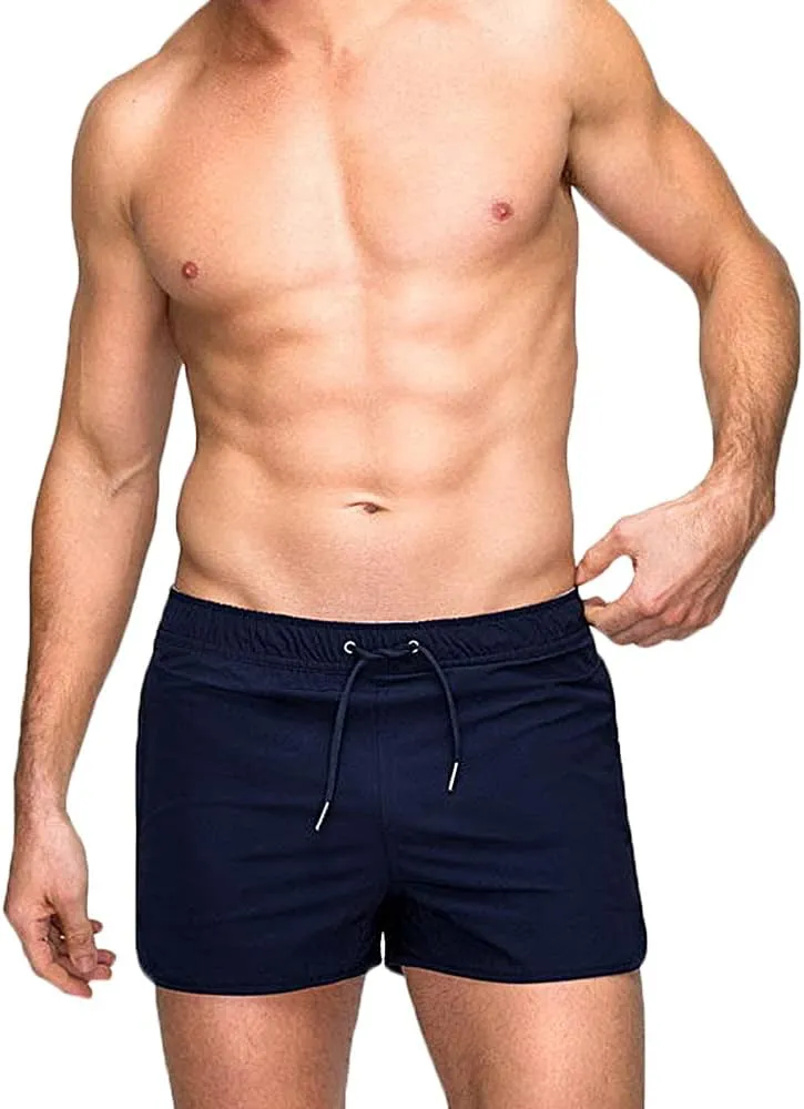 Rexcyril Men's Running Workout Shorts Quick Dry Gym Bodybuilding Athletic Shorts with Pockets