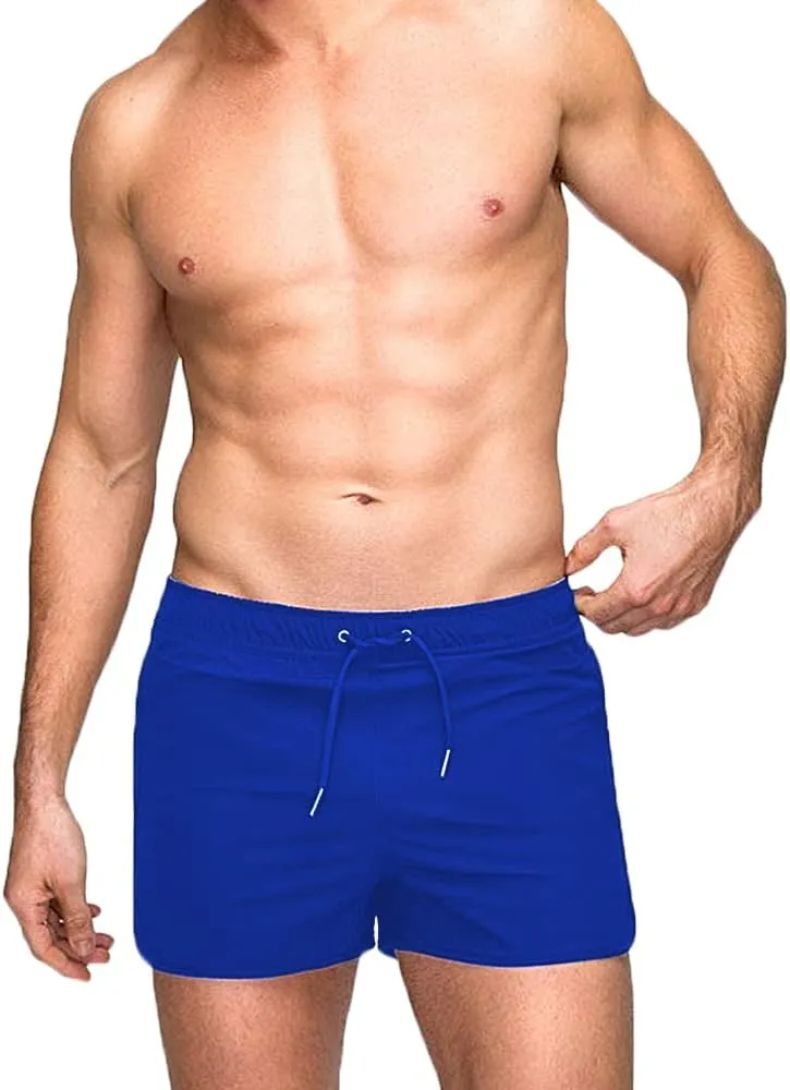 Rexcyril Men's Running Workout Shorts Quick Dry Gym Bodybuilding Athletic Shorts with Pockets