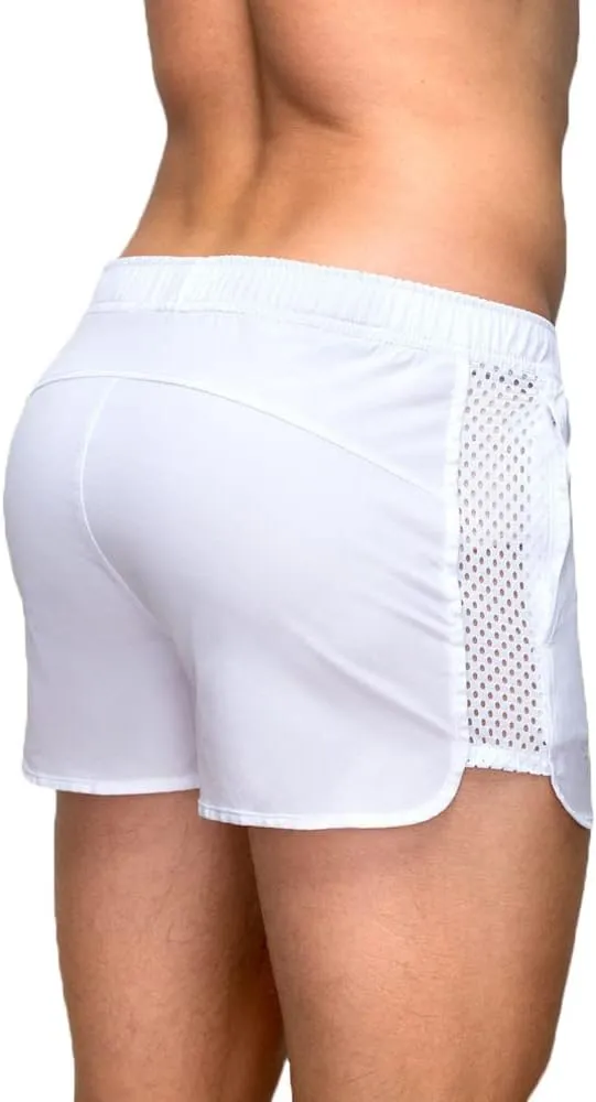 Rexcyril Men's Running Workout Shorts Quick Dry Gym Bodybuilding Athletic Shorts with Pockets
