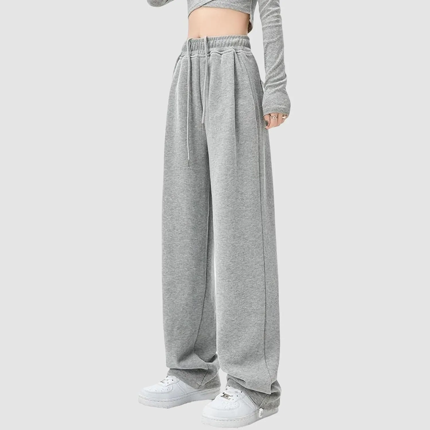 sdbrld Wide Leg Sweatpants Women Y2k Baggy Cargo Pants Wide Leg Sweatpants Women High Waisted Streetwear Joggers