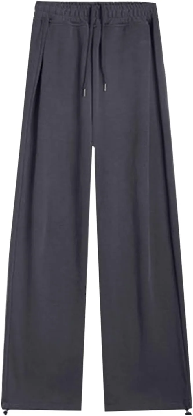 sdbrld Wide Leg Sweatpants Women Y2k Baggy Cargo Pants Wide Leg Sweatpants Women High Waisted Streetwear Joggers