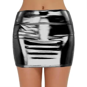 Silk Skirts for Women Trendy Summer Mini Skirt Stretch Waist Flared Skater Skirt Super Short Wrap Skirts Outfits