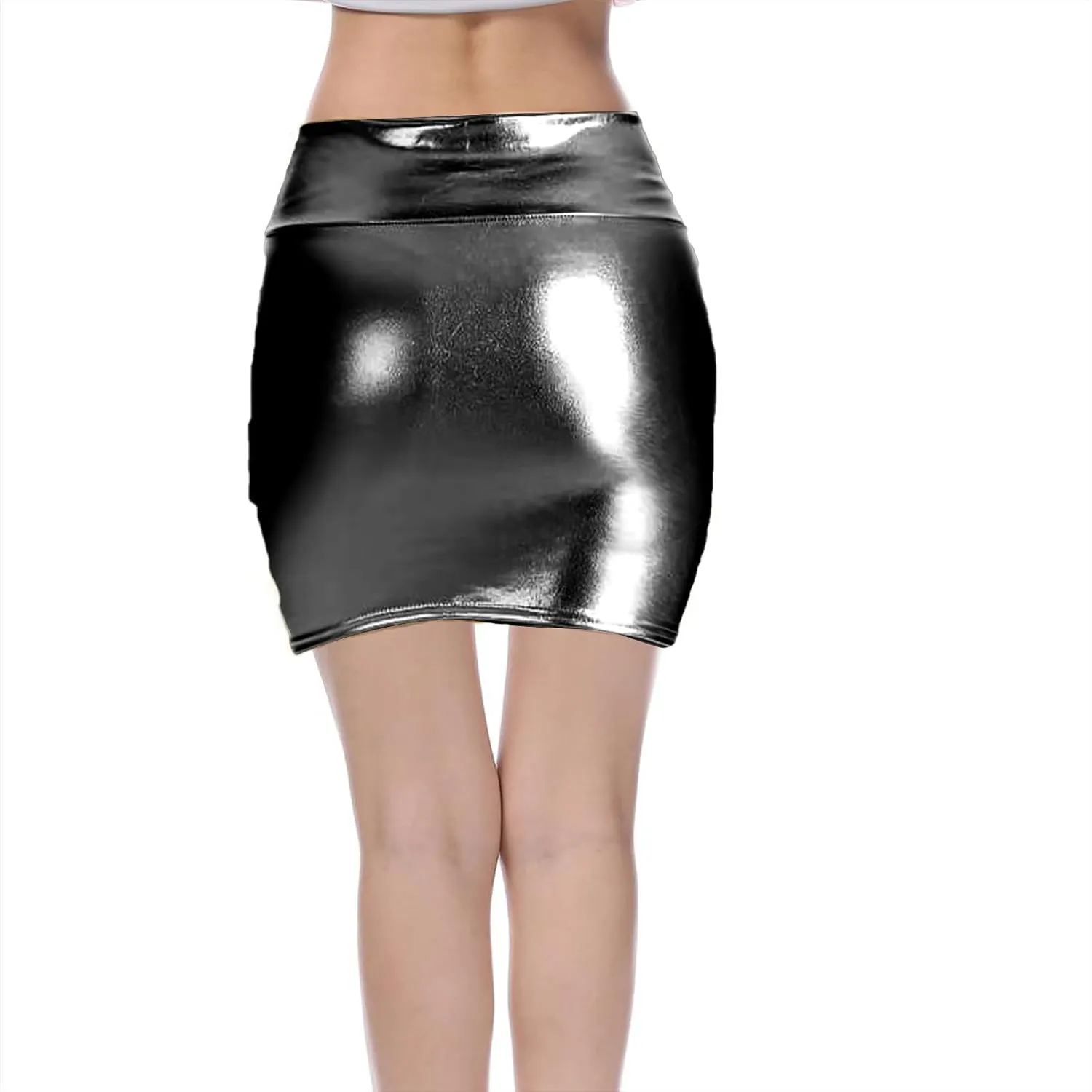 Silk Skirts for Women Trendy Summer Mini Skirt Stretch Waist Flared Skater Skirt Super Short Wrap Skirts Outfits