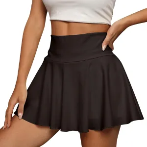 Skater Skirt for Women 2025 Casual Mini Stretch Waist Flared Pleated Classic Mini Skirts, S-2XL