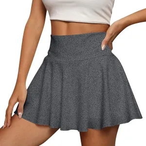 Skater Skirt for Women 2025 Casual Stretch Waist Flared Pleated Classic Mini Skirts, S-2XL