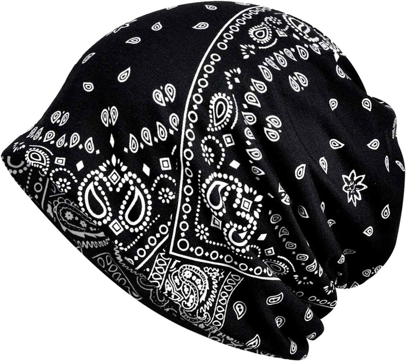 Slouchy Hat Sleeping Cap Headwear Head Wrap Cap for Men Women Baggy Knit Sleeping Hat