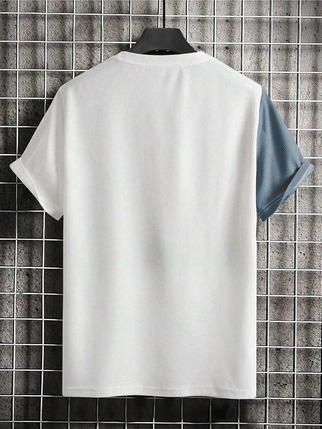 SOLY HUX Men's Color Block T Shirts Short Sleeve Round Neck Letter Print Tee Tops