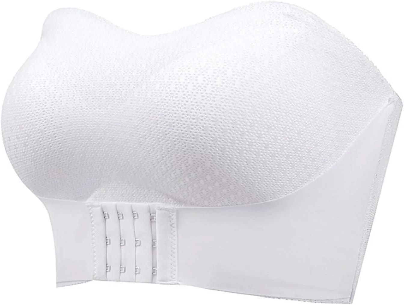 Strapless Bras for Womens Front Buckle Lift Bra Wirefree Push Up Seamless Detachable Straps Invisible Bandeau Bra