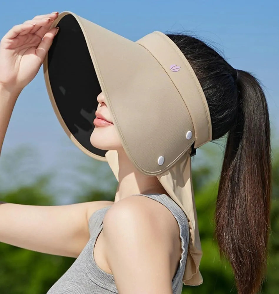 Summer Hats Sun Hats for Women Fishing Hats Wide Brim Shawl Neck Flap UPF50  Visor Hat Beach 2025