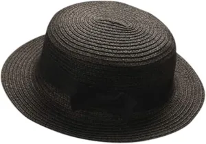 Summer Sun Hats for Girl Wide Brim Boater Hat Kids Foldable Packable Summer Beach Hat for Toddlers