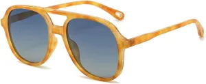 Sunglasses Unisex Double Bridge Sun Glasses Uv400 Vintage Shades for Women & Men Anti-glare Driving