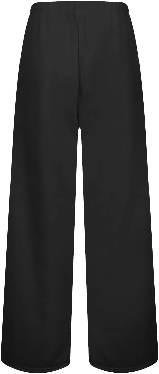Sweatpants Women Baggy Drawstring High Waisted Wide Leg Pants Casual Winter Loose Comfy Fleece Joggers with Pockets