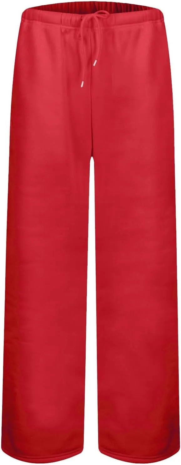 Sweatpants Women Baggy Drawstring High Waisted Wide Leg Pants Casual Winter Loose Comfy Fleece Joggers with Pockets