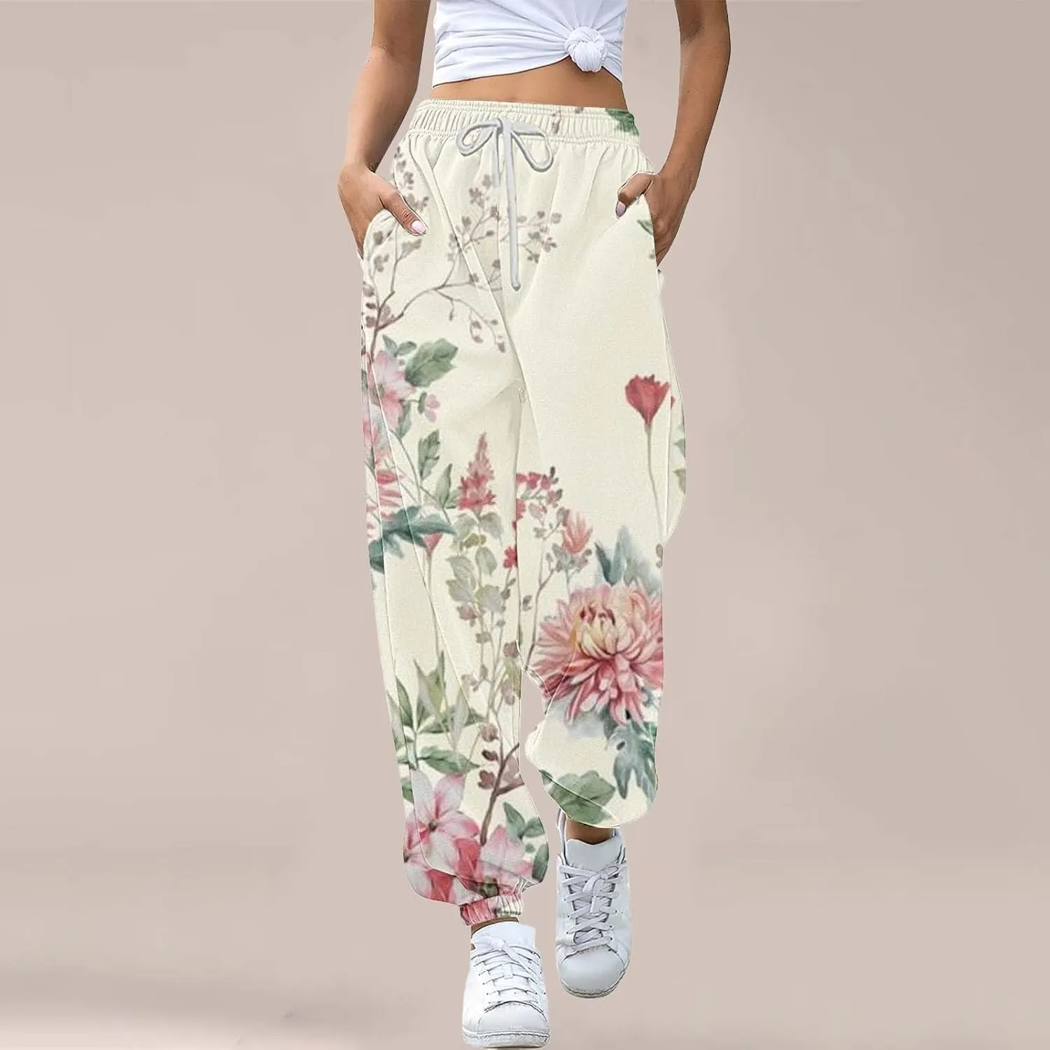 Sweatpants Women Baggy Joggers Pants Workout High Waisted Yoga Pants with Pockets Casual Athletic Workout Pants