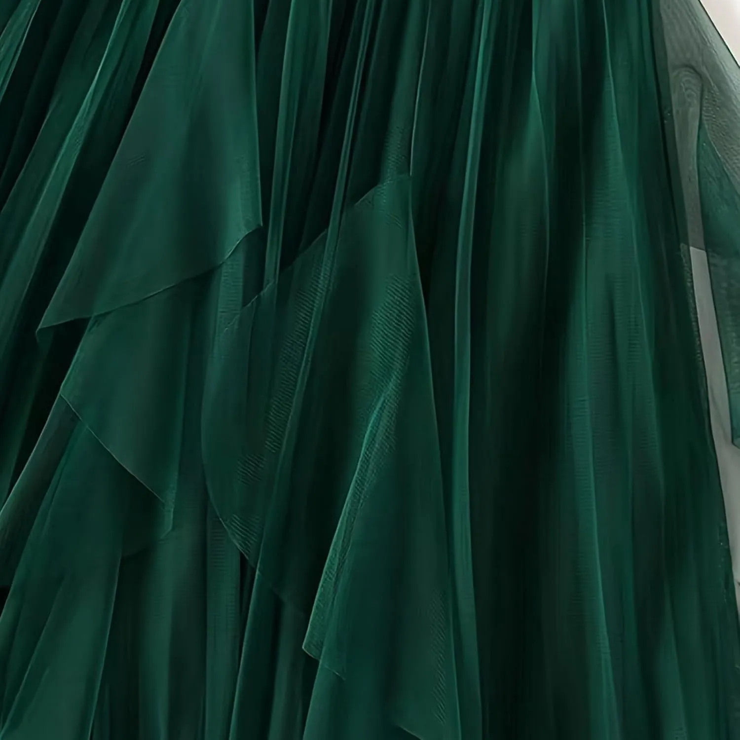 Tulle Skirts for Women Elastic Waist Midi Skirts Summer Flowy Skirts Puffy Tiered Skirt Trendy A Line Mesh Skirts