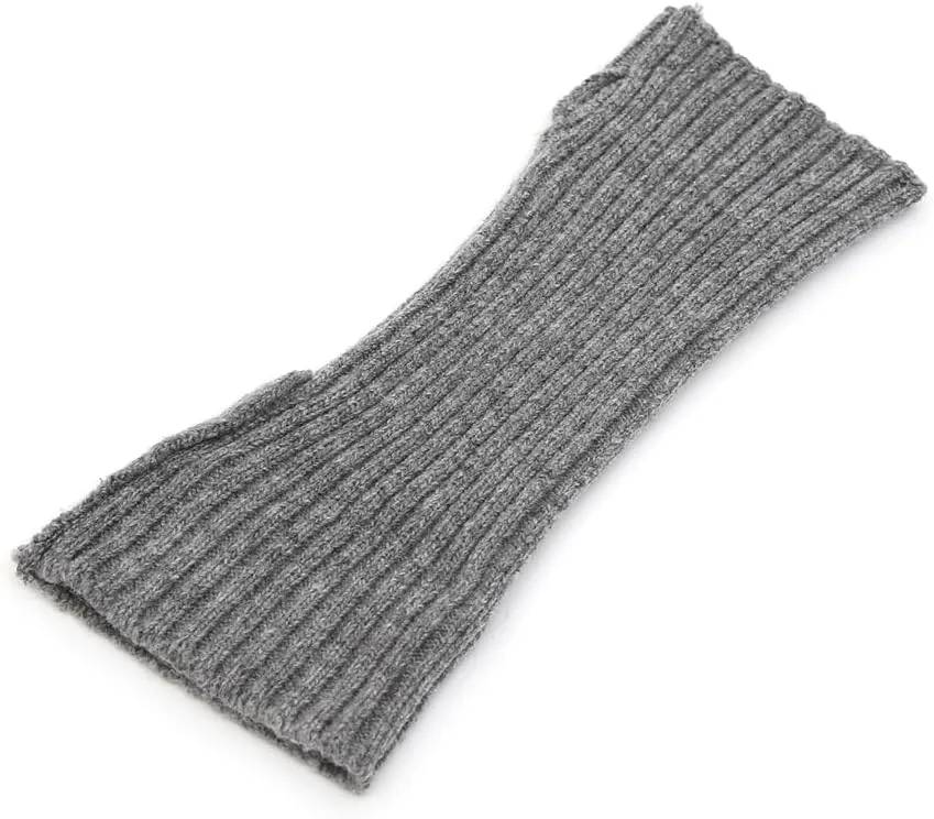 UNDERCONTROL Gold Brass Label Cashmere Blend Soft Warm Knit Touch Screen Fingerless Generous Long Gloves Korea Hand Warmer