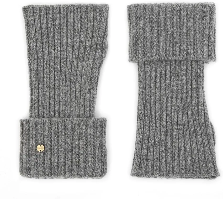 UNDERCONTROL Gold Brass Label Cashmere Blend Soft Warm Knit Touch Screen Fingerless Generous Long Gloves Korea Hand Warmer