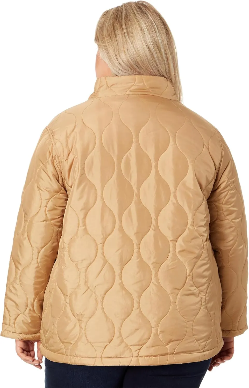U.S. POLO ASSN. Plus Size Onion Quilted Liner Jacket with Elastic Hem