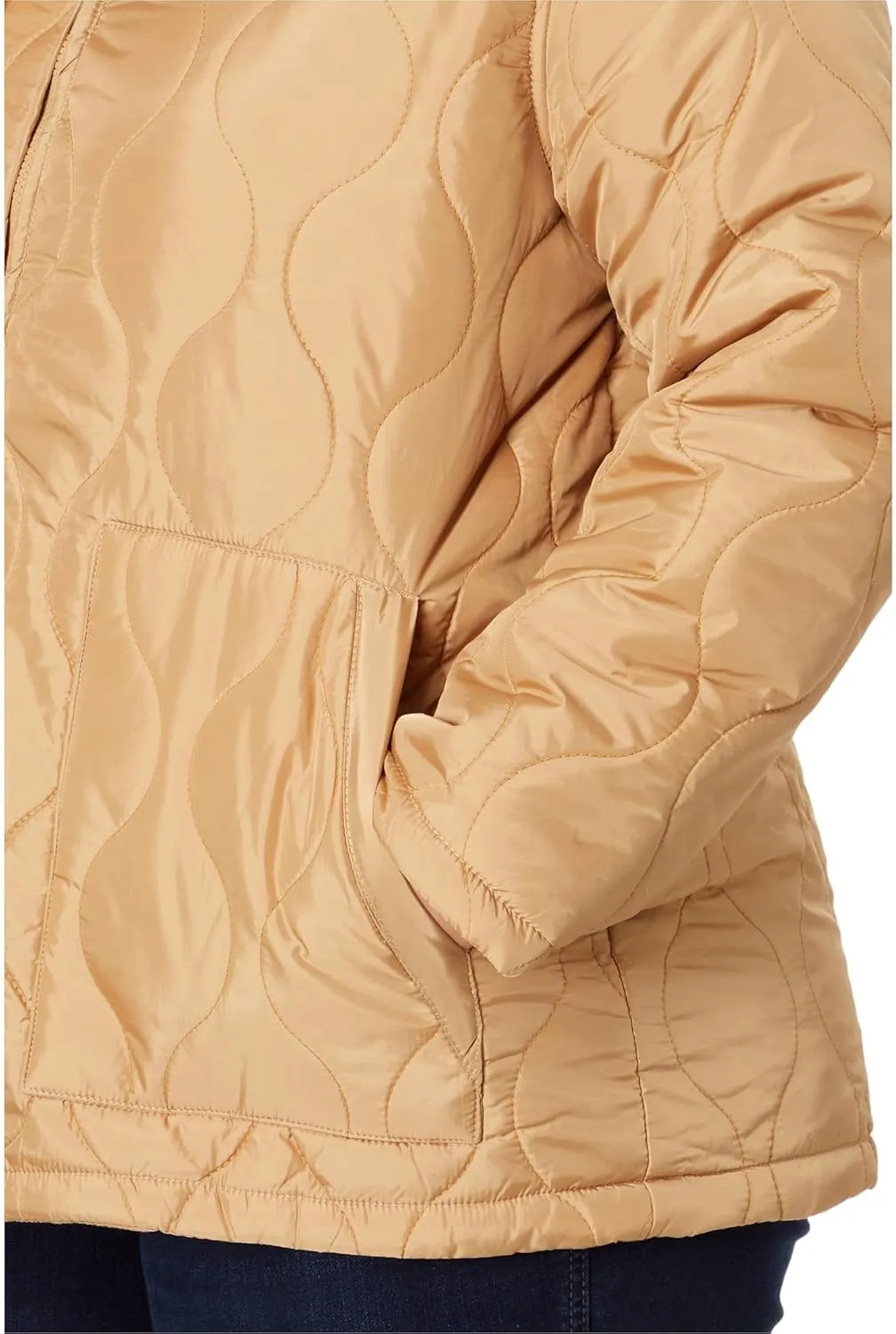 U.S. POLO ASSN. Plus Size Onion Quilted Liner Jacket with Elastic Hem