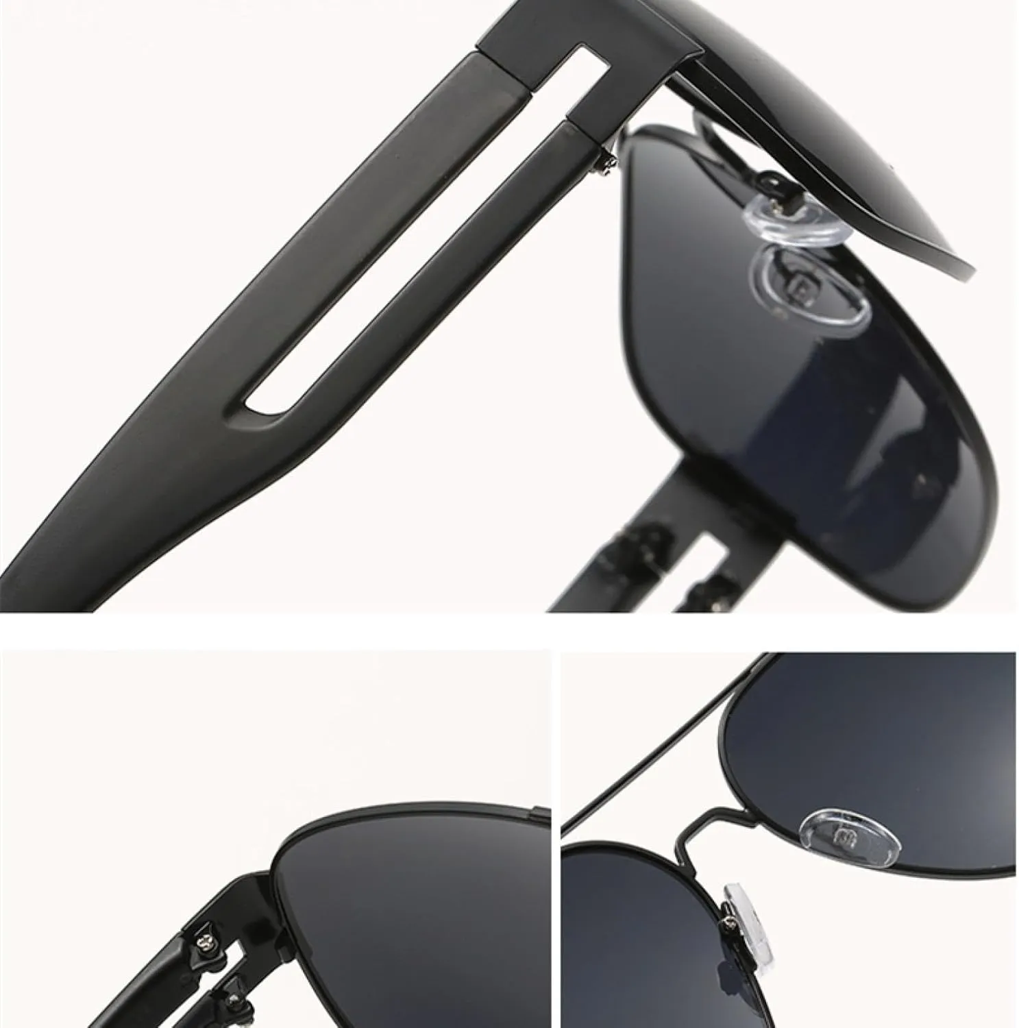 Vintage Classic Double Bridge Sunglasses Men Women Trendy Luxury Travel Driving Sunglasses Uv400
