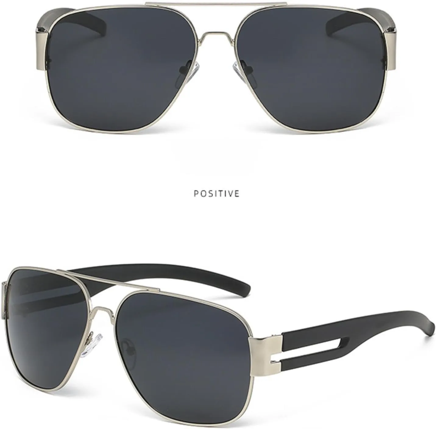 Vintage Classic Double Bridge Sunglasses Men Women Trendy Luxury Travel Driving Sunglasses Uv400
