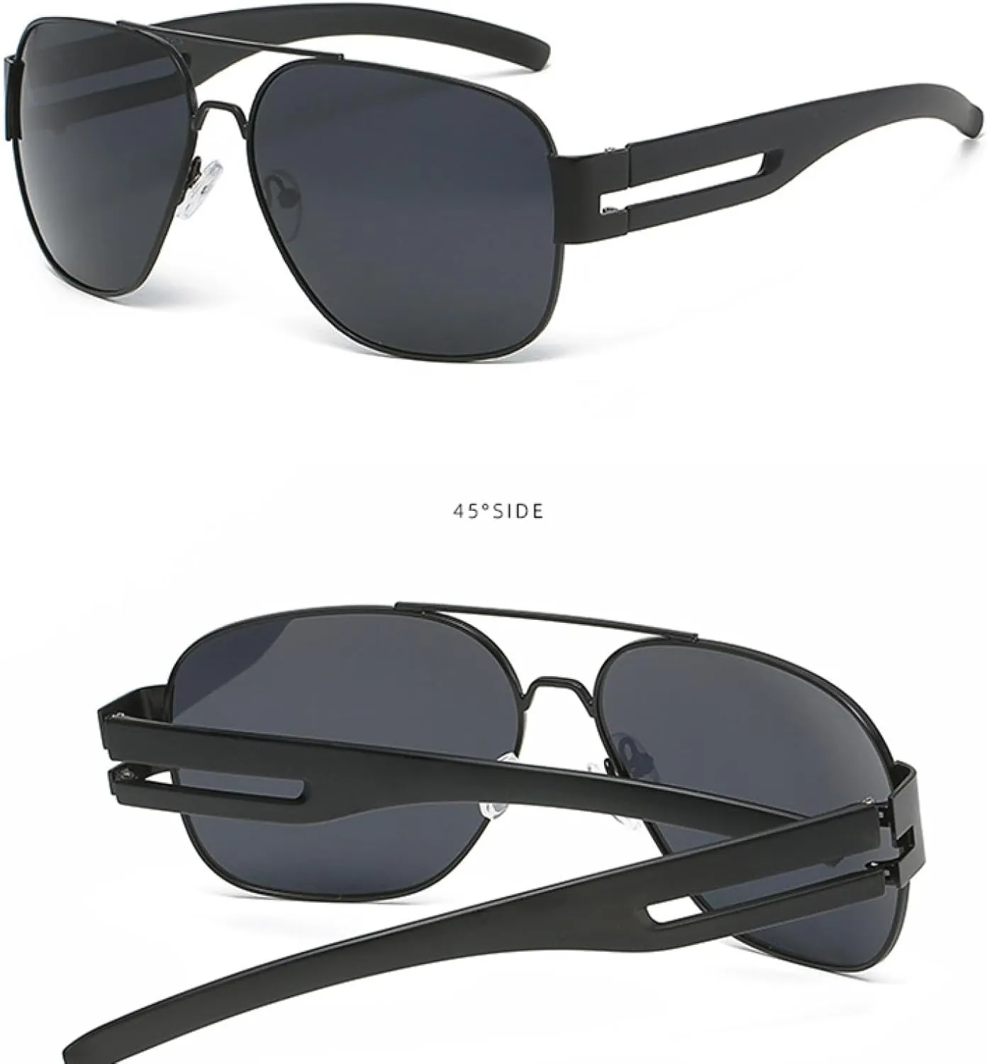 Vintage Classic Double Bridge Sunglasses Men Women Trendy Luxury Travel Driving Sunglasses Uv400