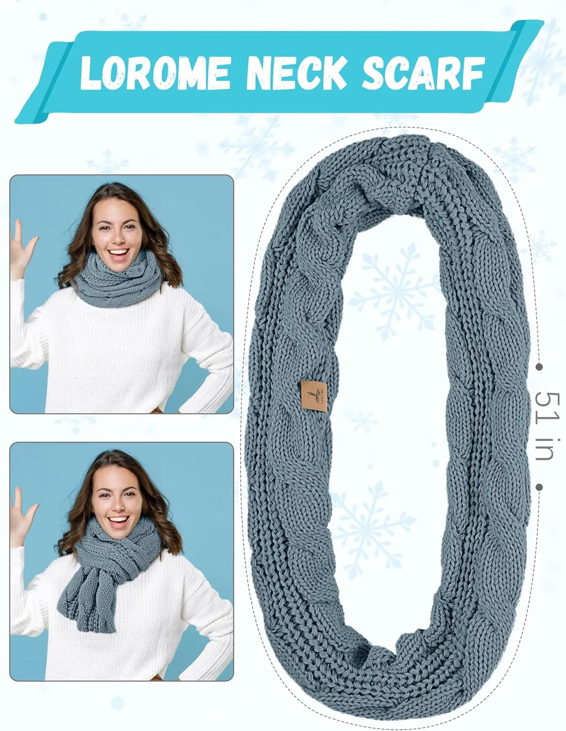 Warm Fleece Knit Winter Hat, Scarf & Touch Screen Gloves Set - Unisex Adult Winter Gifts